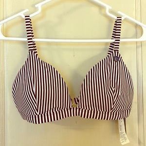 Hollister Striped Bikini Top